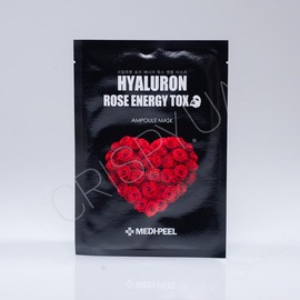 Ампульна маска для обличчя з екстрактом троянди MEDI-PEEL Hyaluron 100 Rose Energy Tox Mask - 30 мл (модель:3480) Ампульна маска для обличчя з екстрактом троянди MEDI-PEEL Hyaluron 100 Rose Energy Tox Mask - 30 мл