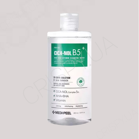 Очищувальна вода Medi-Peel Phyto Cica-Nol B5 AHA BHA Vitamin Calming Cleansing Water - 500 мл