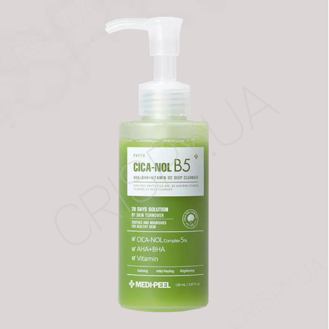 Киснева пінка для вмивання Medi-Peel Phyto Cica-Nol B5 AHA BHA Vitamin Calming O2 Deep Cleanser - 150 мл