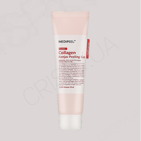 Пілінг-гель для обличчя з колагеном і лактобактеріями Medi-Peel Red Lacto Collagen Konjac Peeling Gel - 95  мл