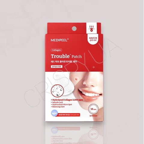 Точкові патчі проти акне MEDI-PEEL Red Lacto Collagen Trouble Patch - 12 шт