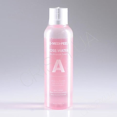 Тонер двофазний з трояндою MEDI-PEEL ROSE WATER BIO AMPOULE TONER - 500 мл