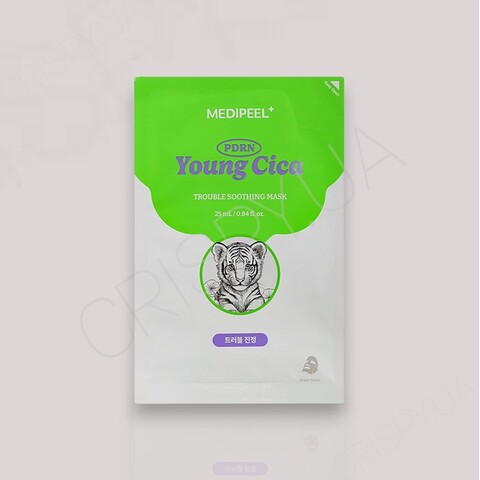 Тканинна маска для обличчя з центелою MEDI-PEEL Young Cica PDRN Trouble Soothing Mask - 25 мл