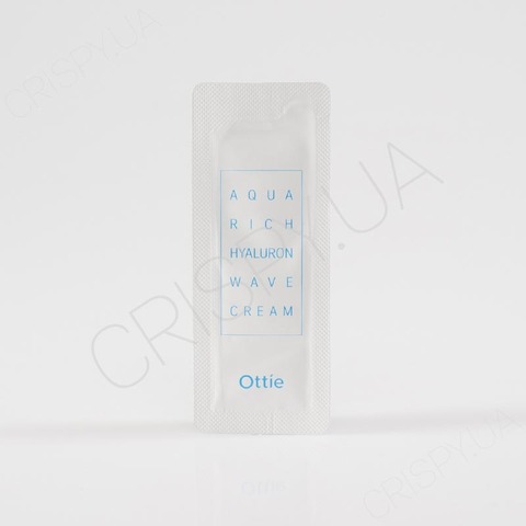 Пробник крем-гелю Ottie Aqua Rich Hyaluron Wave Cream - 1 мл