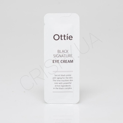Пробник омолоджуючого крему для очей з равликом Ottie Black Signature Eye Cream - 1 мл