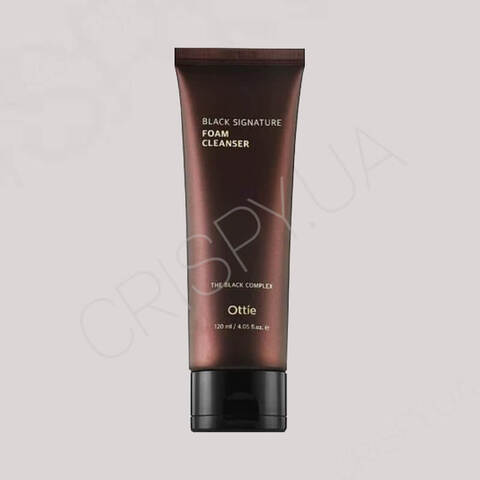 Пінка для вмивання з муцином равлика Ottie Black Signature Foam Cleanser - 120 мл