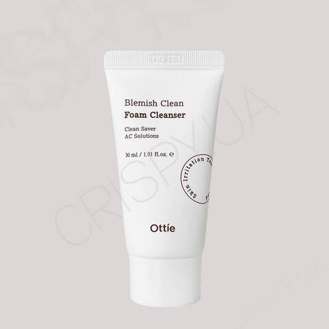 Міні-версія пінки для проблемної шкіри Ottie Blemish Clean Foam Cleanser - 30 мл