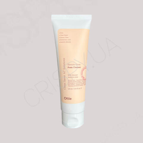 Очищаюча пінка для проблемної шкіри Ottie Blemish Clean Foam Cleanser - 120 мл 