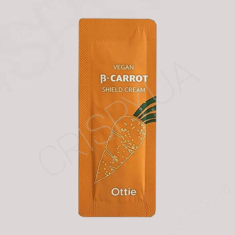Пробник крему на основі органічної моркви Ottie Vegan Beta-Carrot Shield Cream - 1 мл