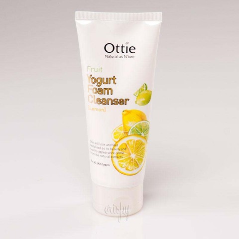 Пінка для вмивання з лимонним йогуртом Fruits Yogurt Foam Cleanser Lemon OTTIE - 150 мл