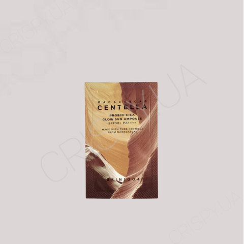 Пробник сонцезахисної відновлювальної ампули SKIN1004 Madagascar Centella Probio-Cica Glow Sun Ampoule SPF50+ PA++++ - 1.5 мл
