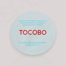 Пробник очищувальної пінки з глиною Tocobo Coconut Clay Cleansing Foam - 2 мл