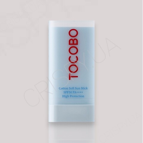 Сонцезахисний крем у стіку Tocobo Cotton Soft Sun Stick SPF50+ PA++++ - 19 г