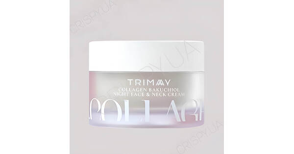 Ночной крем для кожи лица и шеи Trimay Collagen Bakuchiol Night Face ...