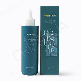 Капсульний пілінг для шкіри голови з оцтом Trimay Green Capsule Apple Vinegar Scalp Scaler - 180 г (модель:6298) Капсульний пілінг для шкіри голови з оцтом Trimay Green Capsule Apple Vinegar Scalp Scaler - 180 г