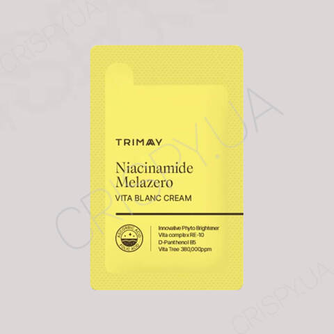 Пробник вітамінного крему для обличчя Trimay Niacinamide Melazero Vita Blanc Cream - 1 мл