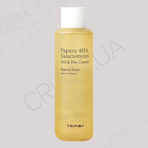 Тонер-есенція з ензимами Trimay Papaya 4HA Galactomyces Peel & Pore Control Toner - 200 мл