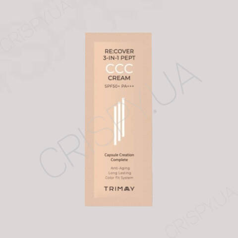 Пробник тонального крему Trimay Re:cover 3-in-1 Pept CCC Cream - 1 мл